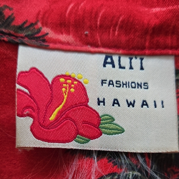 Red Aloha Shirt - Picture 2 of 4